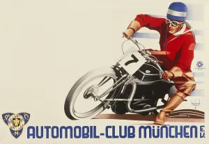 Automobil: Poster of motorbike, Munich