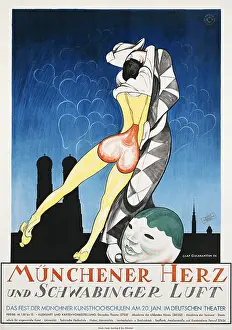 Gulbransson: Poster for a Munich party