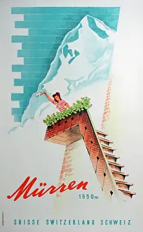 Murren: Poster, Murren, Switzerland