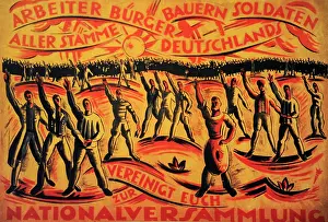 Phrase: Poster for the National Assembly elections, 1919