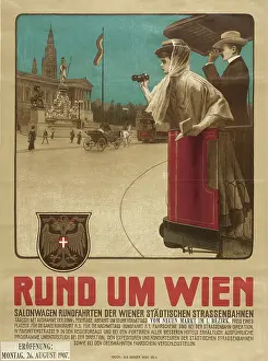 Capitols: Poster for the opening of the tramline Rund