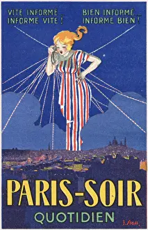 Soir: POSTER FOR PARIS=SOIR