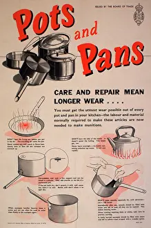 World War Two: Poster: Pots and Pans
