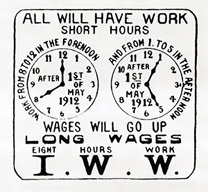 Wobblies: Poster promoting the I.W.W. campaign for ?