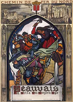 Beauvais: Poster for railway trips to Beauvais