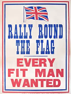Typographic: Poster, Rally Round the Flag