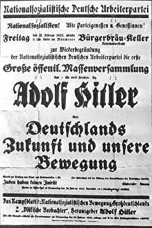 Refoundation: Poster on refoundation of NSDAP