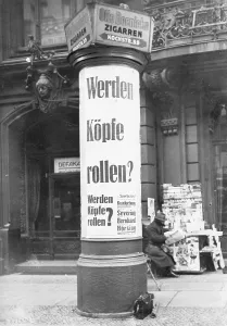 Proclaimed: A poster of the Reichsbanner in Berlin, 1930