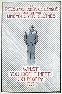 Distributed: Poster, requesting donation of unwanted clothes