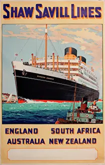 Savill: Poster, Shaw Savill Lines