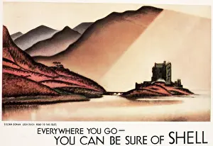 Donan: Poster for Shell Oil - Eilean Donan Castle