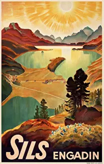 Engadin: Poster, Sils, Engadin, Switzerland