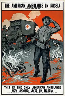 Ambulance: Poster soliciting contributions for the American