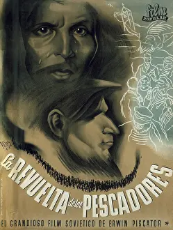 Piscator: Poster of a Soviet popular film called Revolt