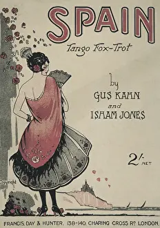 Baile: Poster Spain - Tango fox-trot by Gus Kahn and