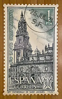 Postmark: Poster, Spanish stamp design