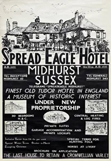 Midhurst: Poster, The Spread Eagle Hotel, Midhurst, Sussex