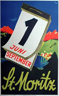 Alois: Poster, St Moritz, Switzerland