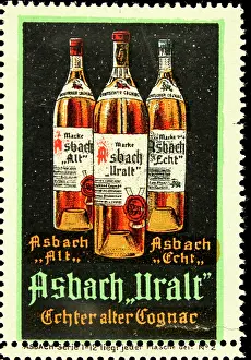 Echt: Poster stamp Asbach Uralt