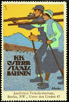 Weixler: Poster stamp Austrian State Railways