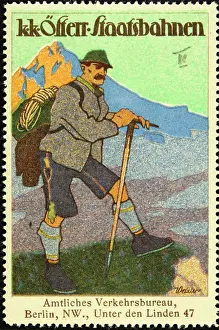 Weixler: Poster stamp Austrian State Railways
