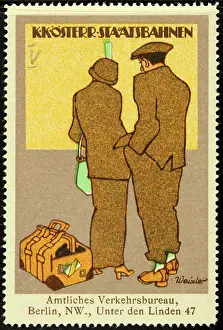 Scrip: Poster stamp Austrian State Railways