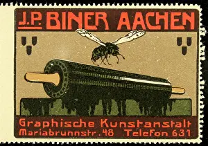 Kunstanstalt: Poster stamp Biner Aachen