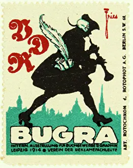 Professionals: Poster stamp BUGRA 1914