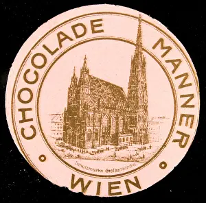 Stephansdom: Poster stamp Chocolade Manner