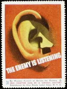 Illusion: Poster stamp design, The Enemy Is Listening