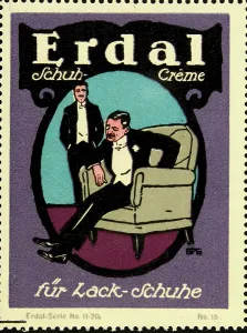 Erdal: Poster stamp Erdal shoe cream