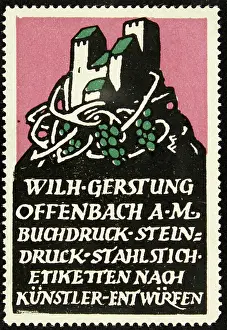 Wilh: Poster stamp Gerstung