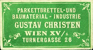 Christen: Poster stamp Gustav Christen