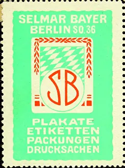 Selmar: Poster stamp Printer Selmar Bayer