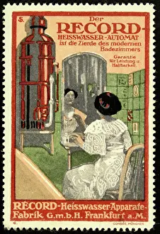 Bathrooms: Poster stamp Record hot water machine