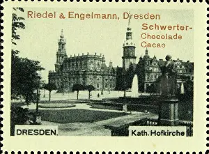 Cacao: Poster stamp Riedel & Engelmann Dresden