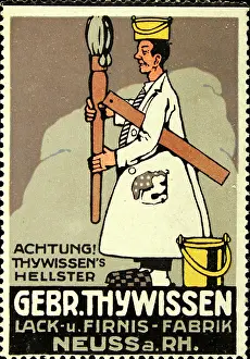 Varnishes: Poster stamp Thywissen factory