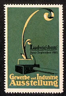 Ludwigsburg: Poster stamp, Trade and Industry Exhibition, Ludwigsburg