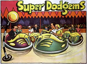 Belisha: Poster, Super Dodgems at the Fairground