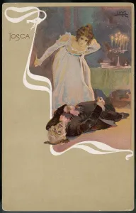 Stab: POSTER FOR TOSCA 1900
