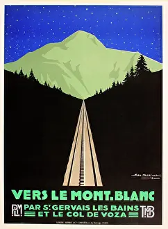 Gervais: Poster, travel to Mont Blanc