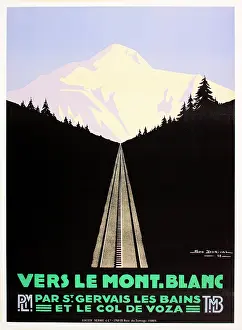 Gervais: Poster, travel to Mont Blanc