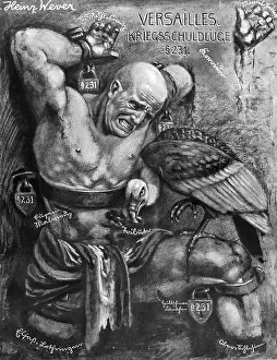 Culprit: A poster against the Treaty of Versailles, 1932
