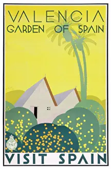Inviting: Poster for Valencia, Garden of Spain