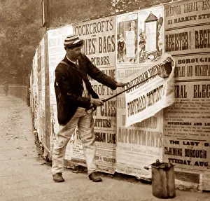 Sticker: A Bill Poster, Victorian period