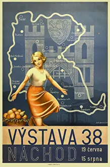 Brunner: Poster, Vystava Nachod (Exhibition), Czechoslovakia