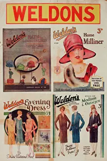 Milliner: Poster for Weldon's clothing patterns