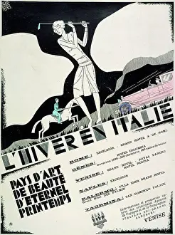 Horseriding: Poster - Winter in Italy