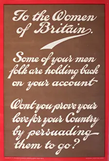 Account: Poster, To the Women of Britain