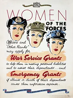 Grants: Poster, Women of the Forces, WW2